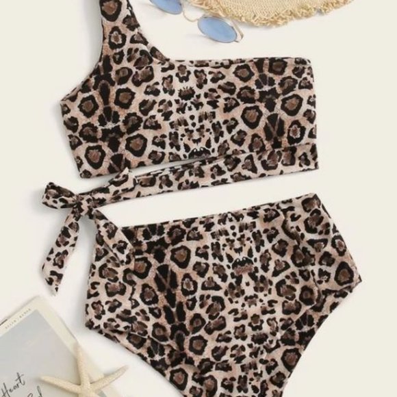 Leopard Tie Bikini - Picture 2 of 6